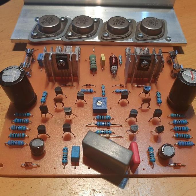 KIT POWER AMPLI NPN MJ15022 MOTOROLA JENGKOL SERIES MONO SAF12