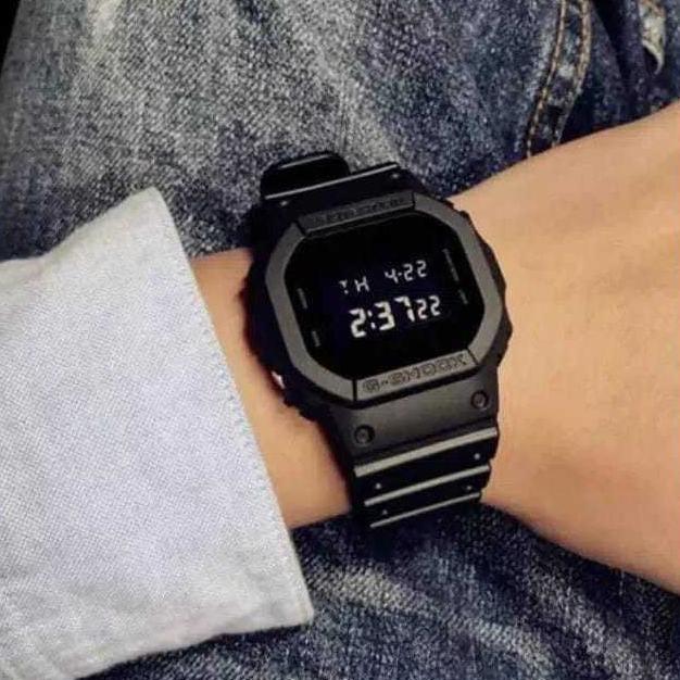 FAVORIT Viral Jam Tangan Wanita Sport RUBBER Digital LED CASIO G-shock GLS-DW-5600 Dijamin Sesuai Fo