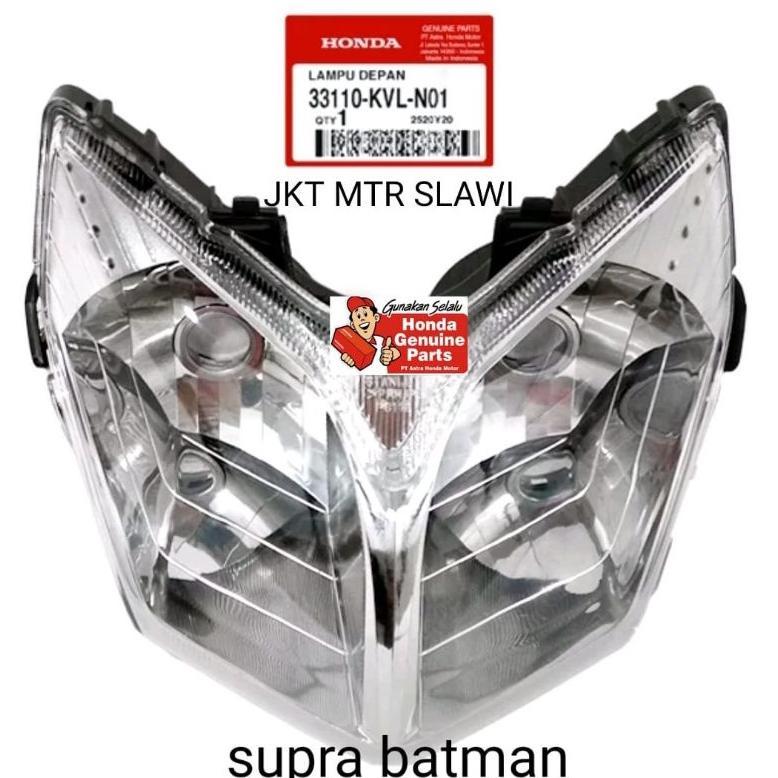 33110 KVL N01 REFLEKTOR KVL LAMPU DEPAN SUPRA X 125 BATMAN ASLI HONDA TANPA BOHLAM