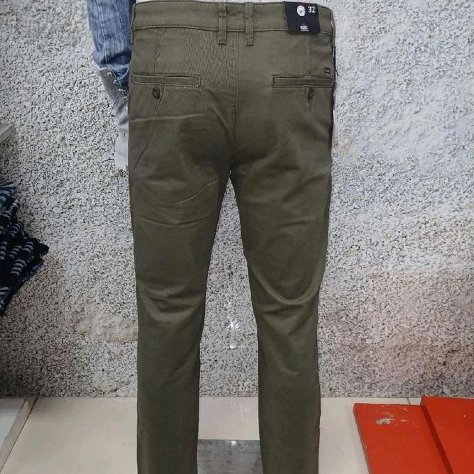 CELANA PANJANG MERK CARDINAL CDL ORIGINAL SLIMFIT WARNA HIJAU OLIVE