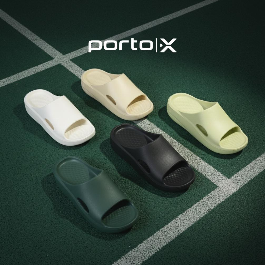 Porto X Sandals - Verner Slides Sendal Slop Recovery Pemulihan Empuk Adaptifoam