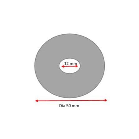 Plat Bulat Pesanan diameter 5 cm lubang tengah 12 mm 1 pcs