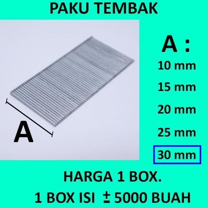 F30 - isi paku tembak angin / staples gun TYPE PAKU I