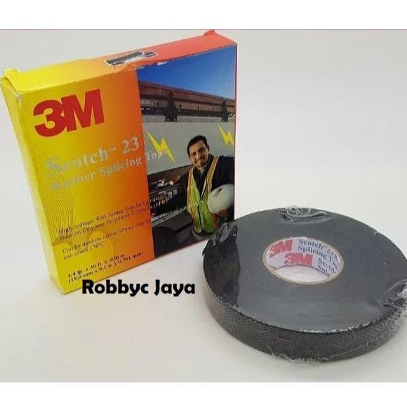 Isolasi Listrik 3M Rubber Splicing Tape Scotch 23+ Solasi Tahan Panas Anti Air