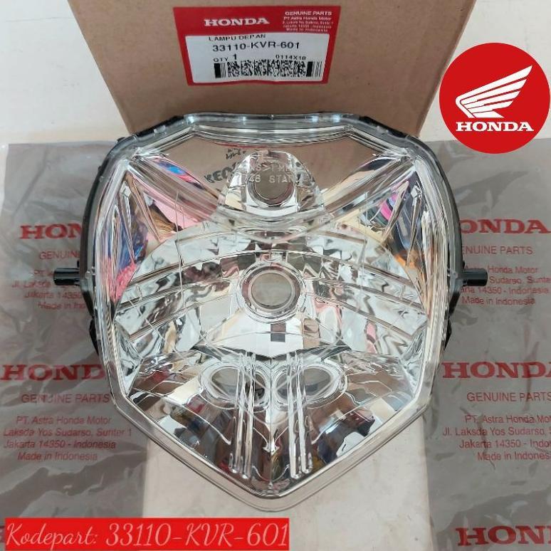 33110 KVR 601 REFLEKTOR KVR LAMPU DEPAN REVO LAMA 100CC ASLI HONDA