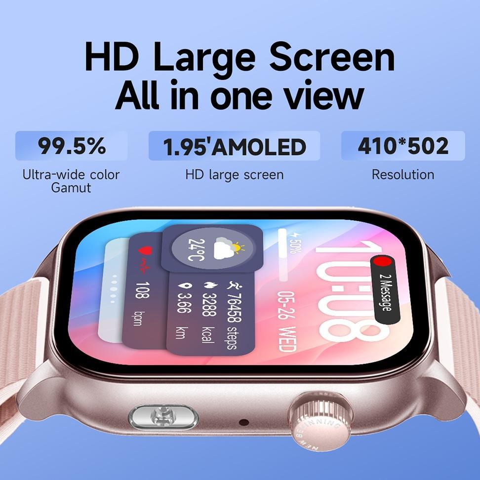 MURAH SKMEI B58 SMARTWATCH 1.95INCI AMOLED TOUCHSCREEN JAM TANGAN PRIA IP67 WATERPROOF BLUETOOTH CAL