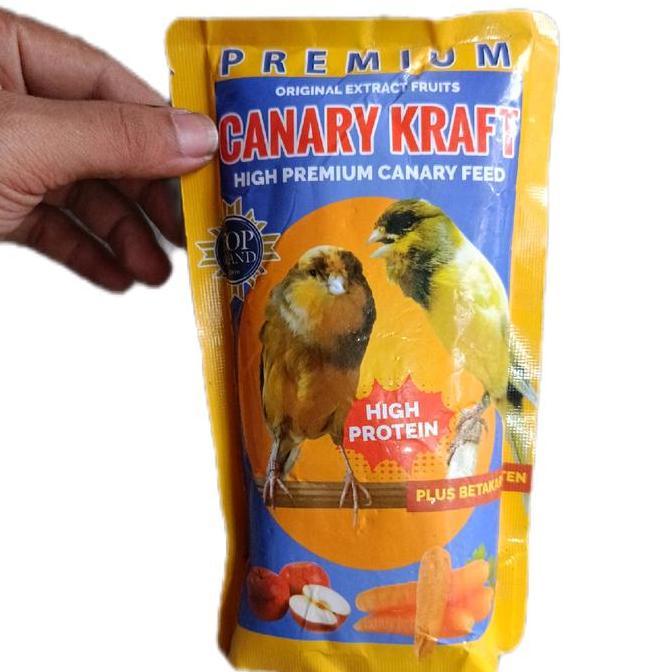 Terbaik Canary Kraft High Premium Canary Feed 260Gr Pakan Burung Kenari Terbaik Extra Buah Pakan  Ke