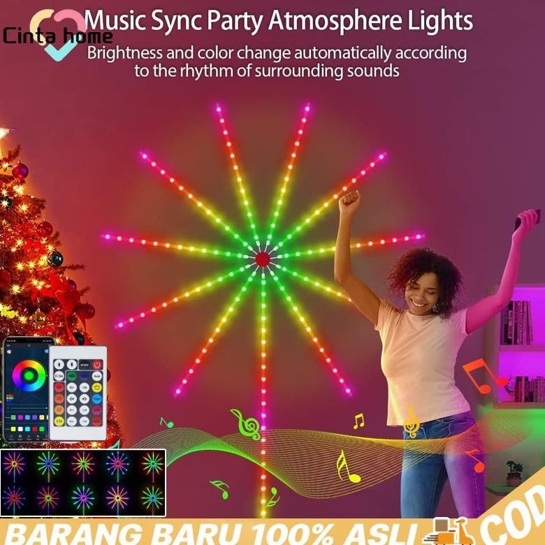 Lampu Strip Led Kembang Api Led Strip Warna-Warni Bentuk Kembang Api Dengan Untuk Dekorasi Lampu Sta