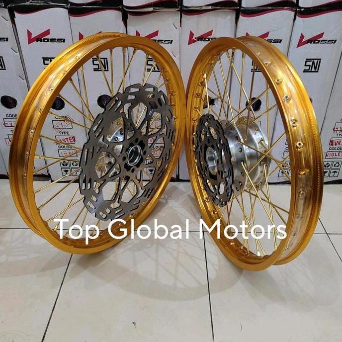 Terlaris Velg Rossi Satria Fu Ring 17 Sepasang Gold Original V Rossi