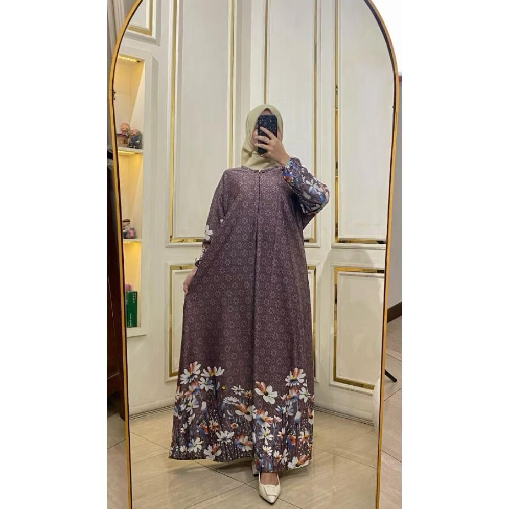 Diskon Paket 100 Ribu Isi 3 Gamis Selena Premium Lengan Kerut