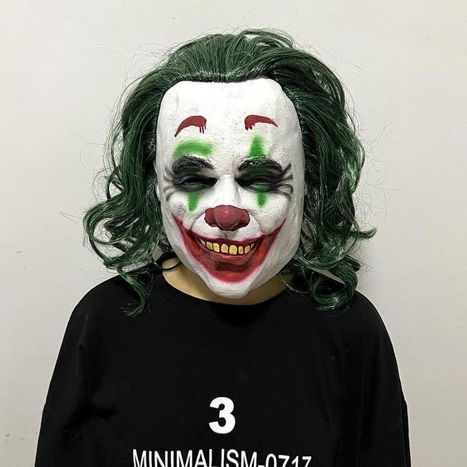 TOL-31 topeng latex karet full head badut joker halloween mask