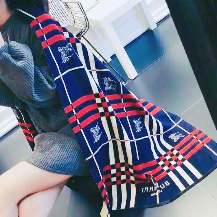 Syal Motif Kotak-Kotak || Syal || Selendang || Souvernir || Scarf || Fashion Wanita