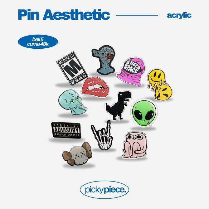 Pin Bros Aesthetic Akrilik