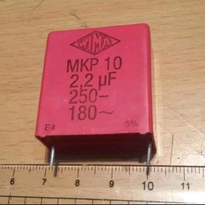 MKP10 2,2UF/250V 2.2UF/250V 2.2UF 250V 2200NF WIMA SAF12