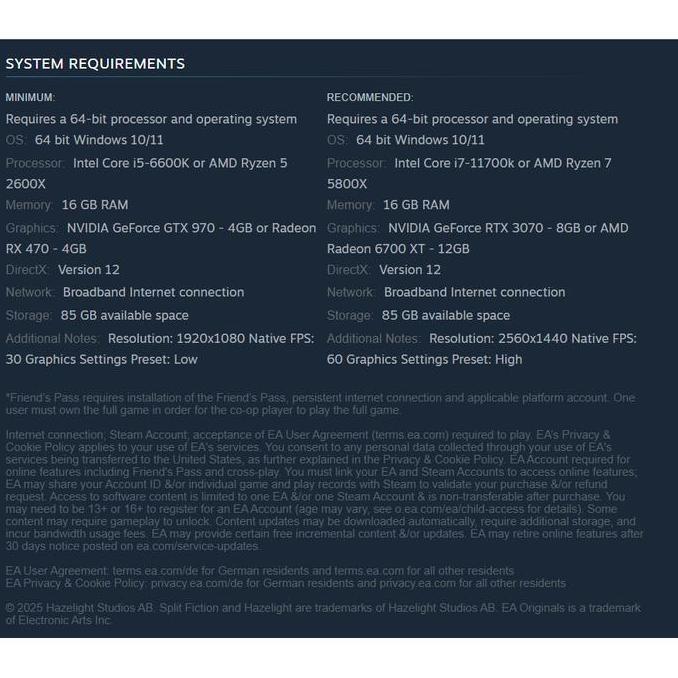 Split Fiction | Game PC Original