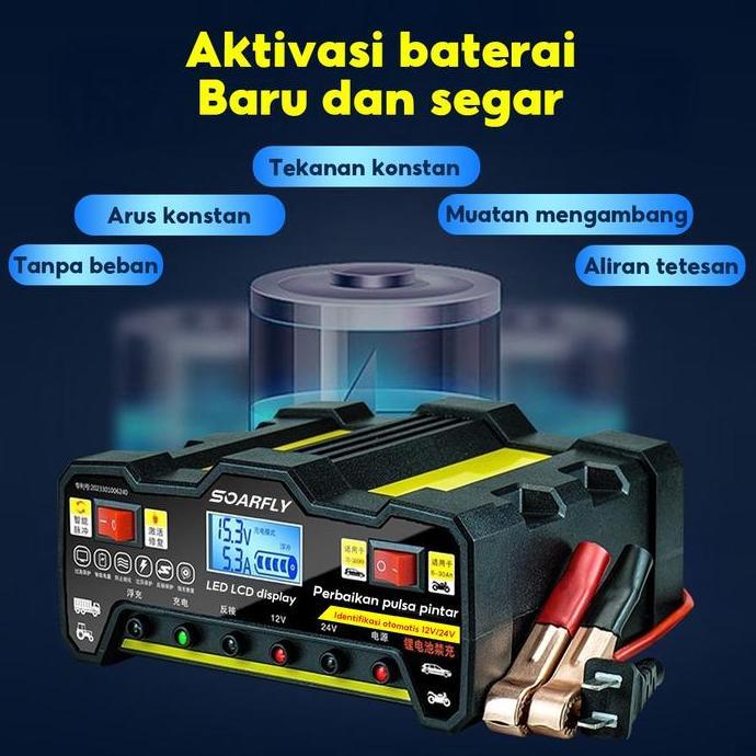 Veicolo- Guncang 2.2Intellent Pengisi Daya Baterai Mobil 112V24V Pengisi Daya Cepat Daya Tinggi Sepe