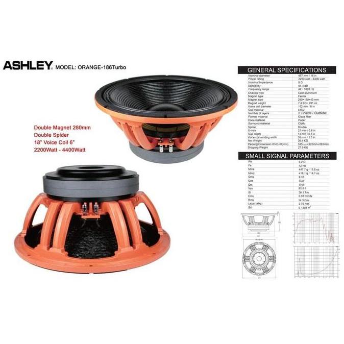 fahmifahstore / SPEAKER COMPONENT ASHLEY ORANGE186 TURBO ORANGE 186 TURBO COIL 6 Diskon