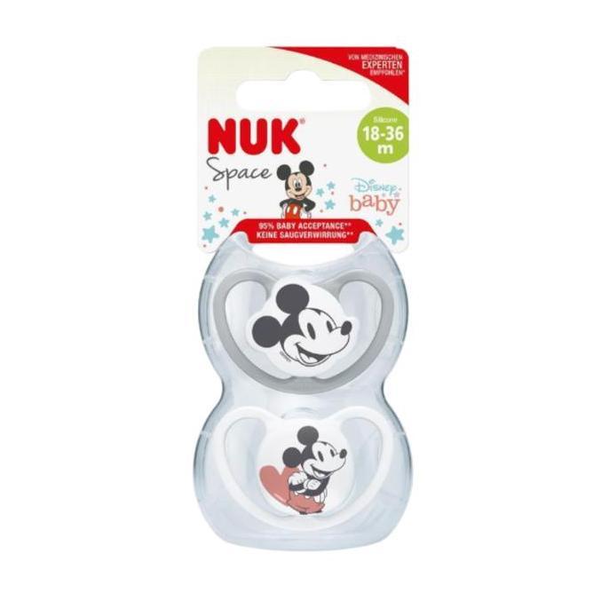 (READY) NUK DISNEY MICKEY PACIFIER SOOTHER 0-6 MO / 6-18 MO /18-36 MO 2 PACK ASSORTED EMPENG