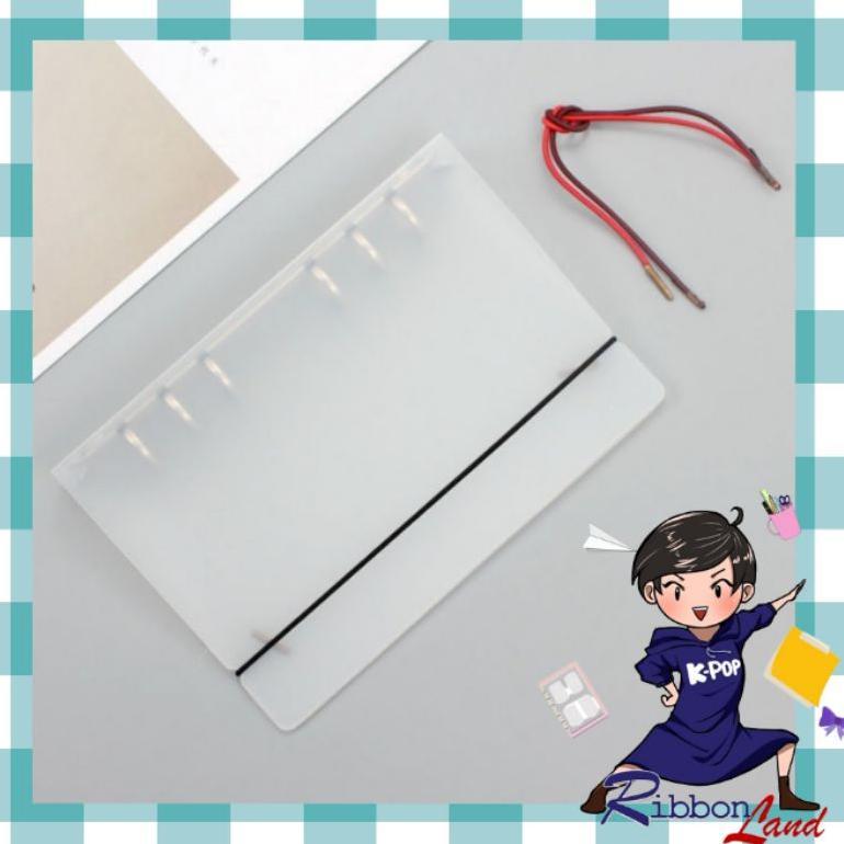 A5 A6 Binder 6 Ring Bahan PP Frost Mika Tebal