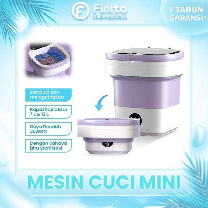 df.lestaryy - mesin cuci mini dan pengering pakaian mesin cuci lipat kapasitas 7 & 12 liter