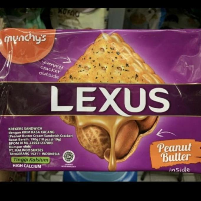 MUNCHYS LEXUS BISKUIT 190GR PEANUT| BISKUIT KACANG | KUE KACANG | ENAK