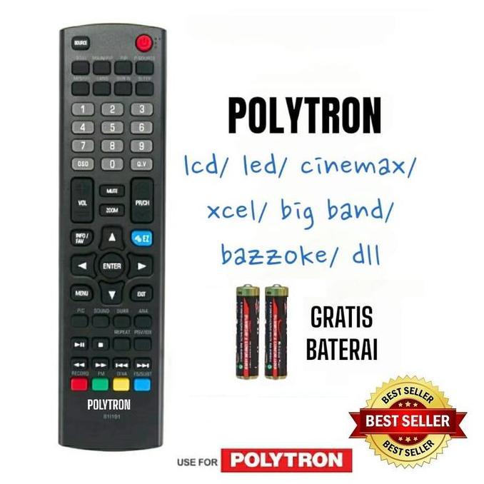 Remot Remote TV Polytron Cinemax LCD LED 81l191 PLD 24T8511 ori Remot Tv Polytron LCD LED 81l191