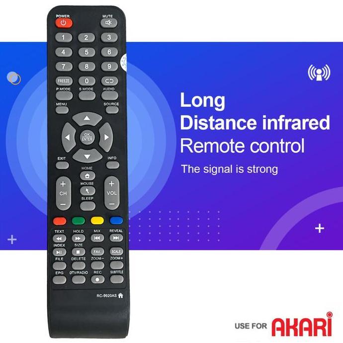 REMOTE AKARI SMART TV ANDROID SMART CONNECT AKARI RC9918AS AT-5432S AT Lcd