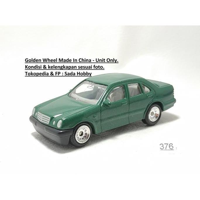 DIECAST GOLDEN WHEEL MERCEDES BENZ E CLASS E320 HIJAU UNIT ONLY CADATOYS