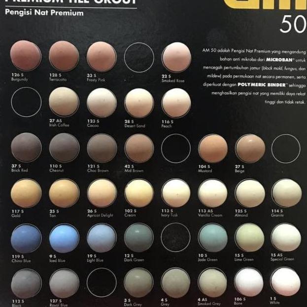 Nat Keramik Premium AM 50 tile grout ukuran 1kg