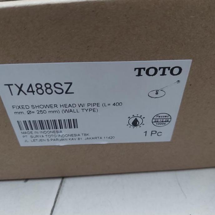 wall shower head toto tx 488 sz / head shower tanam toto tx488sz