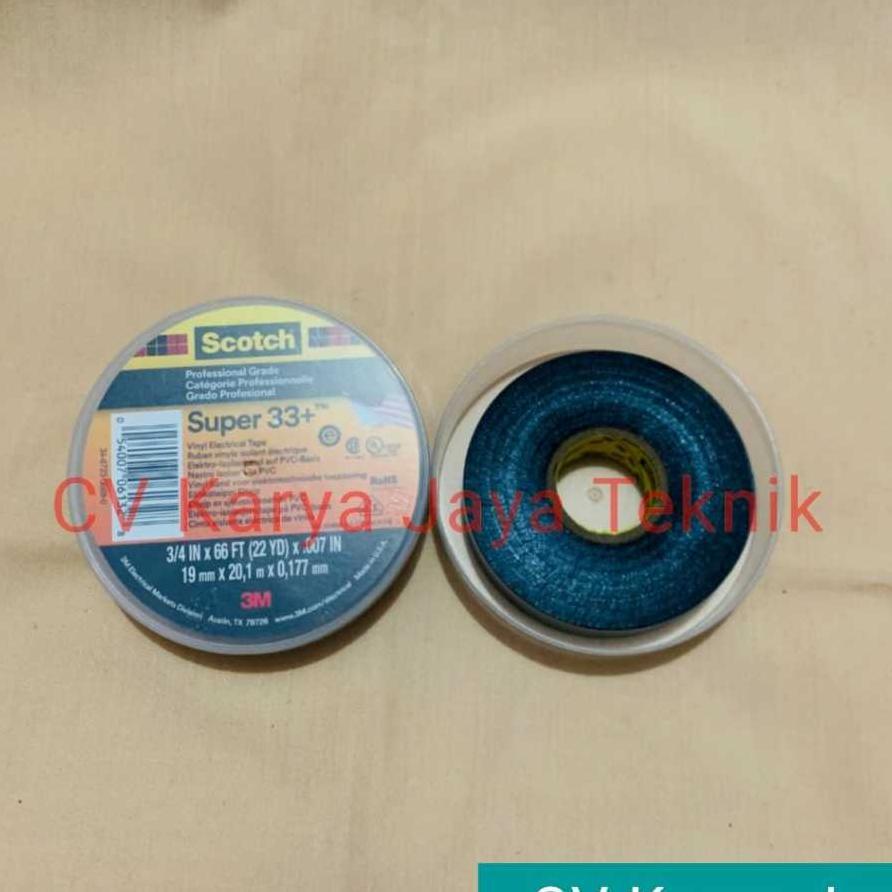 Isolasi Listrik 3M Scotch 33+ / Isolasi Kabel 3M Asli
