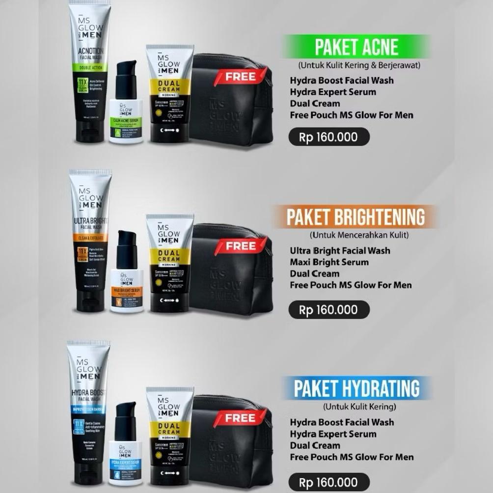Ms Glow Men / Paket Wajah Ms Glow Men Original