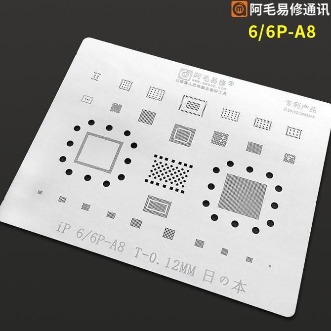 Cetakan IC Bga Amaoe Iphone 6/6P - 0.12MM A8 NAND CPU Original