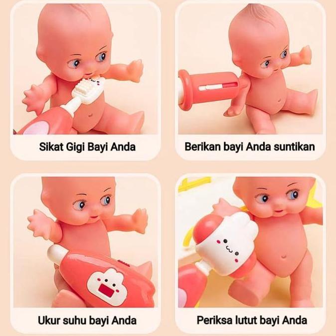 Kids [FISHER] Mainan Peran Dokter Set + Celemek | Medical Toys | Mainan Dokter Anak