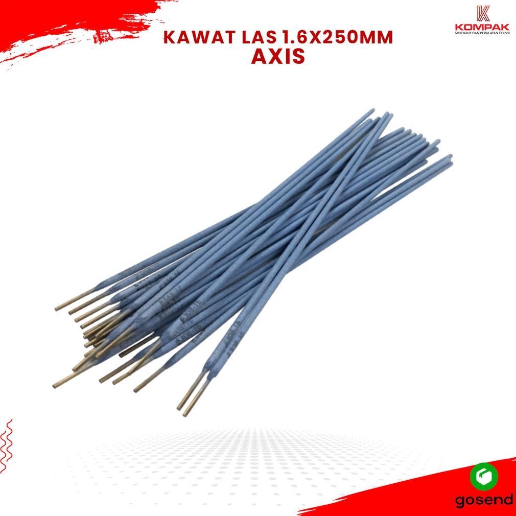 NEW AXIS Kawat Las Stainless 1.6 x 250mm Kawat Las Steinless Steel 1.6mm isi 34 biji [terbaik][terla