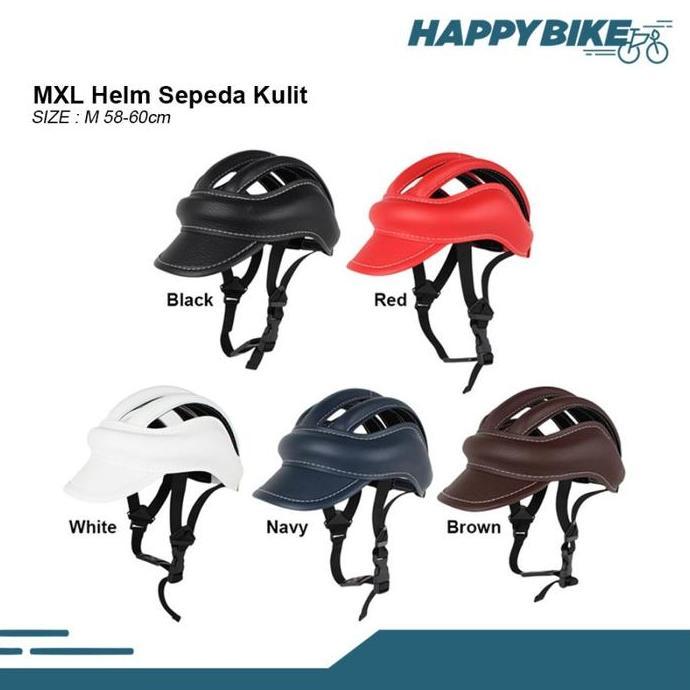 MXL Helm Topi Kulit Sepeda Bicycle Helmet Safety Dewasa Unisex