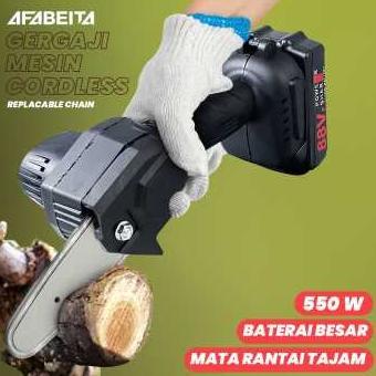 NEW K2 Gergaji Tangan Genggam Mesin Cordless Chainsaw Listrik Rantai Elektrik Gerinda Portable Bater