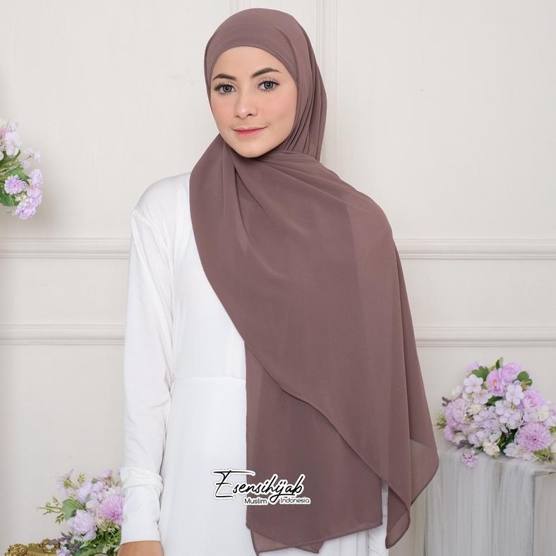 Promo Bulan Ini Pashmina Inner 2 In 1 Babydoll Ceruty /Jilbab Instan Inner 2In1 Ceruty