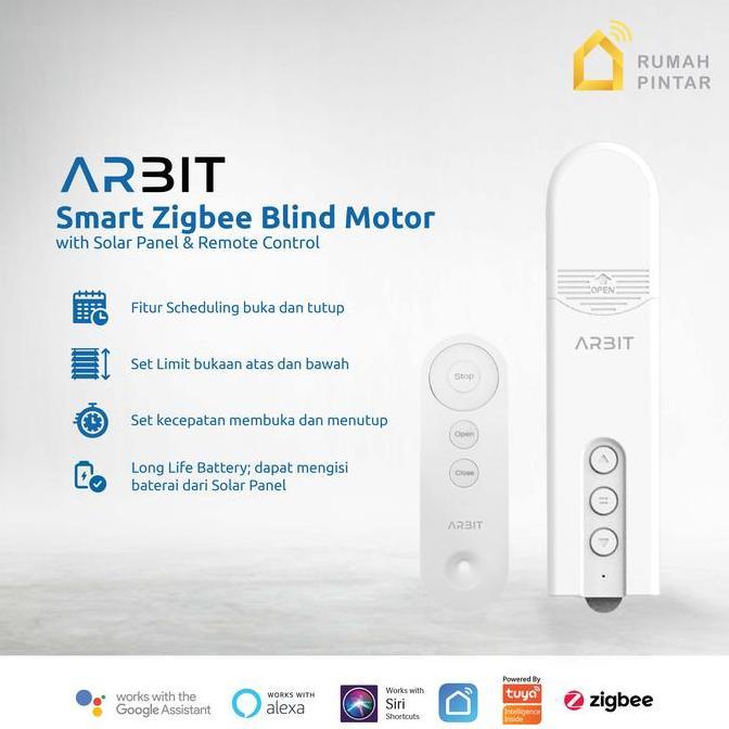 ARBIT Zigbee Blind Motor Tirai Pintar Smart Home Tuya