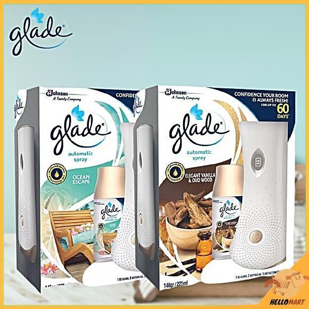 ORIGINAL Glade Matic Device ALAT + REFILL / Glade Pengharum Ruangan Otomatis / HELLOMARTID pengharum