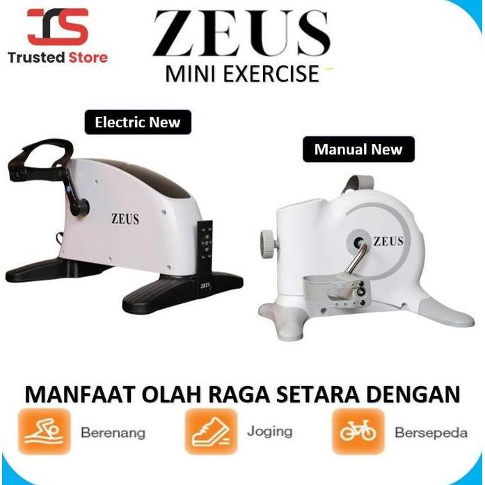 Zeus Mini Bike Static Electric Sepeda Terapi Statis Sport Exercise