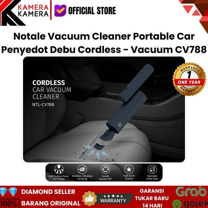 Notale Vacuum Cleaner Portable Car Penyedot Debu Cordless