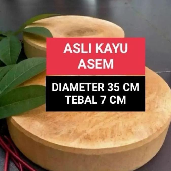Colorwee- Keep- Talenan Kayu Bulat 0-3 Cm Tebal 7Cm/Tatakan Kayu, Asam Nangka, Rambutan/Cutingg Boar