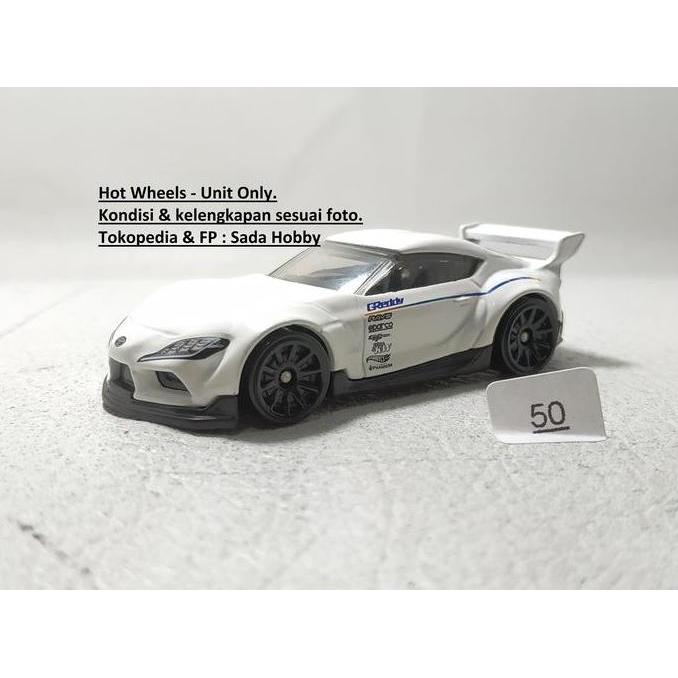 HOT WHEELS HOTWHEELS SPEED GRAPHICS TOYOTA GR SUPRA PUTIH UNIT ONLY CADATOYS