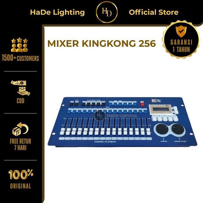 Mixer Kingkong 256A Original DMX 512 - Mixer Lighting Kingkong 256 Lampu Lighting Controller Parled 