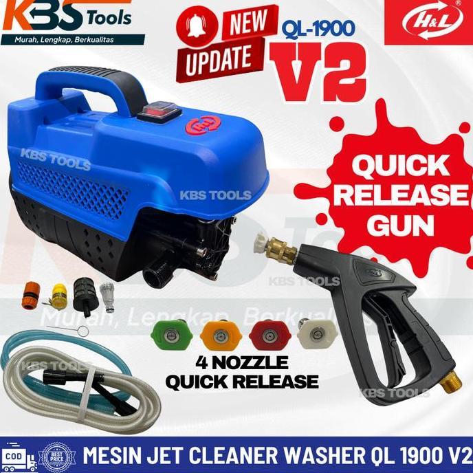 Mesin Steam Cuci Mobil Jet Cleaner High Pressure Washer H&L QL-1900 QL1900 QL 1900
