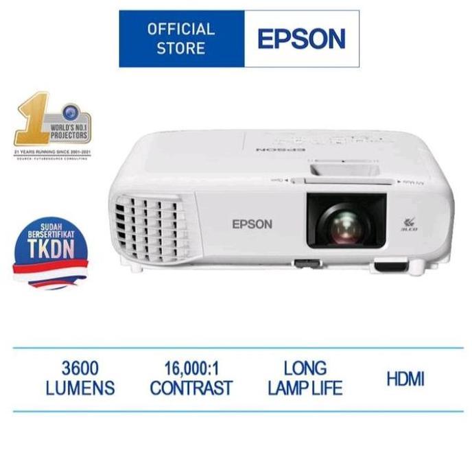 Projector Epson Eb-X600 / X600 Tkdn Xga 3600 Lumen Hdmi 3 Lcd Proyektor Mini