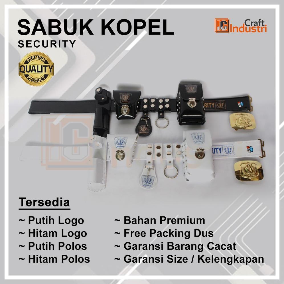 Sabuk Kopel Lengkap Security dan Bangkol Aksesoris Perlengkapan Atribut Ikat Pinggang Security Satpa