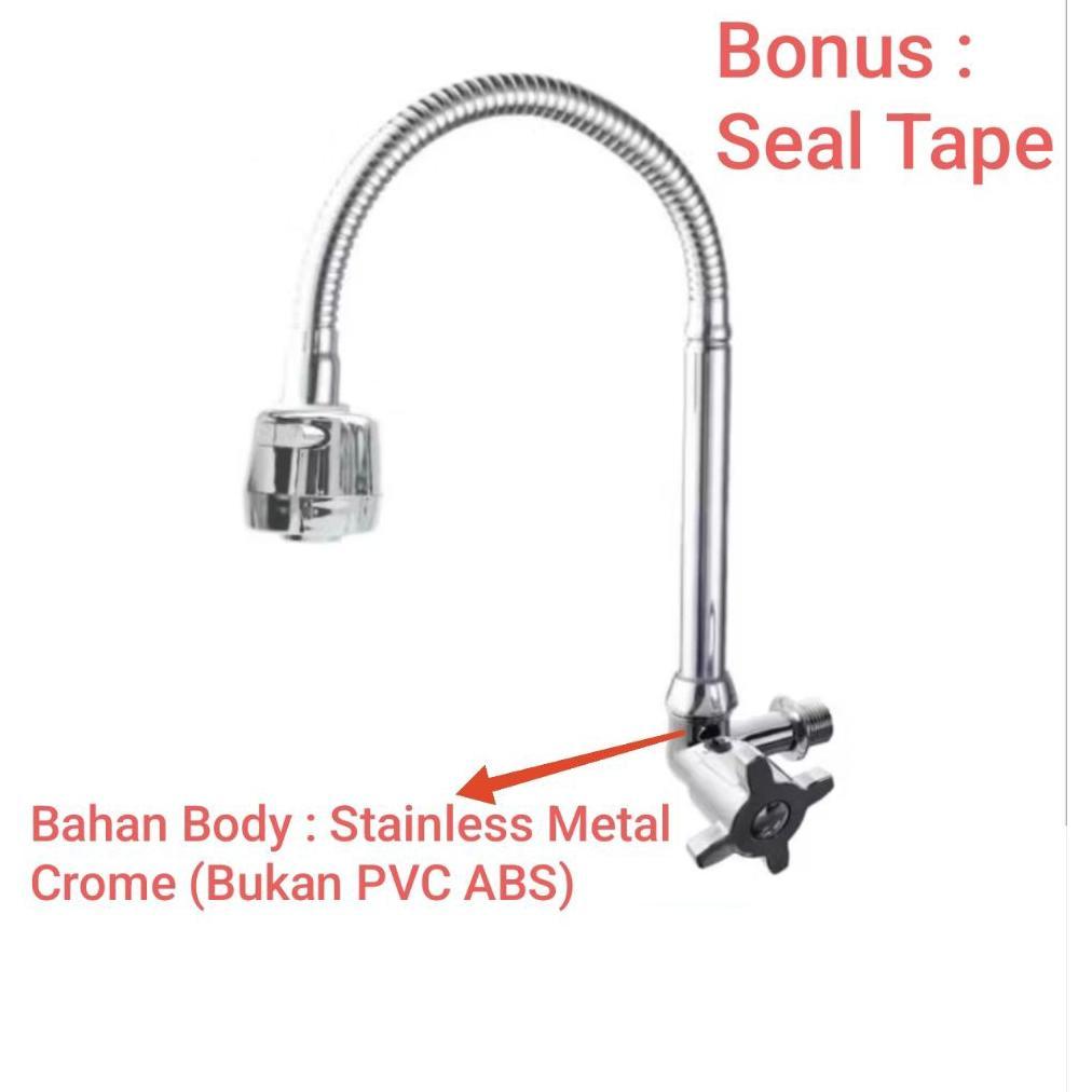 NEW Kran Air Angsa Cuci Piring Flexibel Fleksibel JUMBO [terbaik][terlaris]