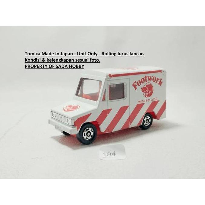 TOMICA NO 27 ISUZU HIPAC VAN FOOTWORK JAPAN UNIT ONLY CADATOYS